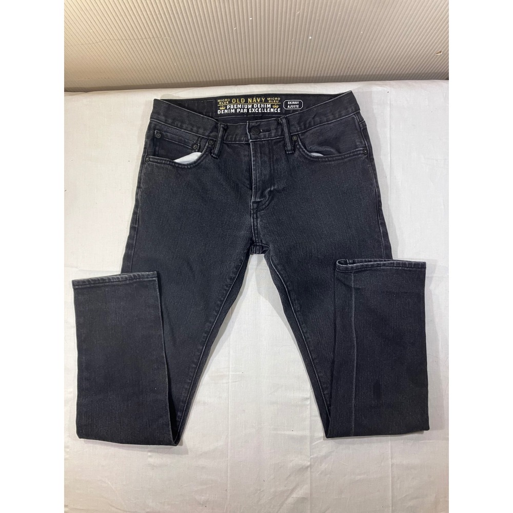 Old‎ Navy Mens Skinny Fit Premium Denim Jeans Black Size 30x30